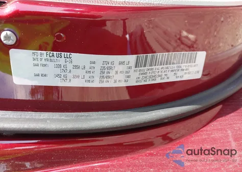 2017 Chrysler Pacifica Touring-L from USA, damaged, VIN 2C4RC1BG9HR519449